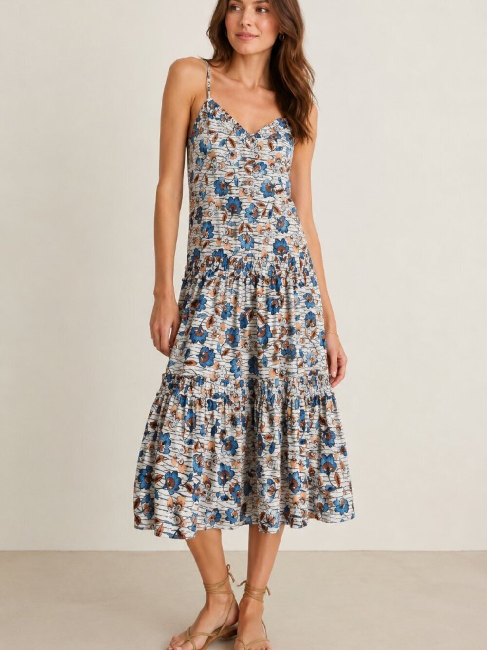 Derek Lam 10 Crosby Poplin Cotton Odile Midi Dress NWT Size 2